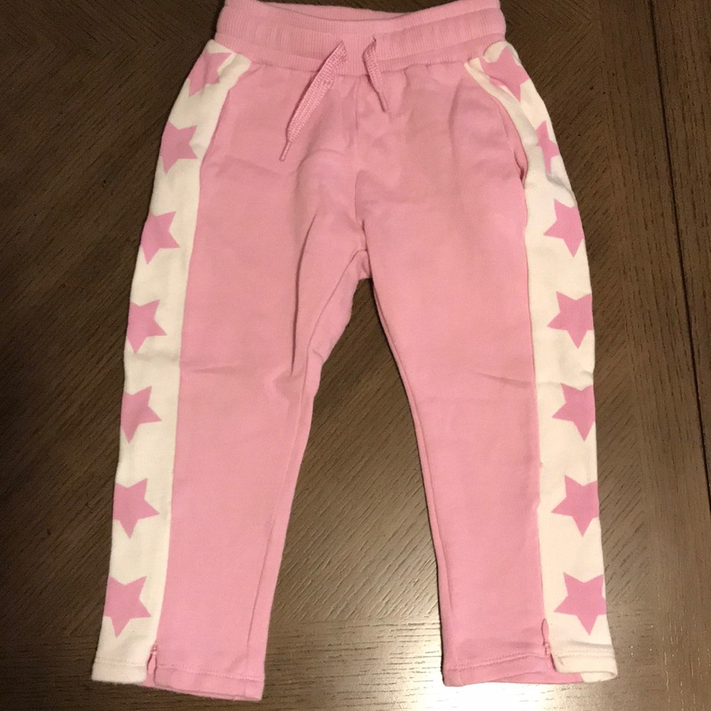 Zara sweatpants pink with stars